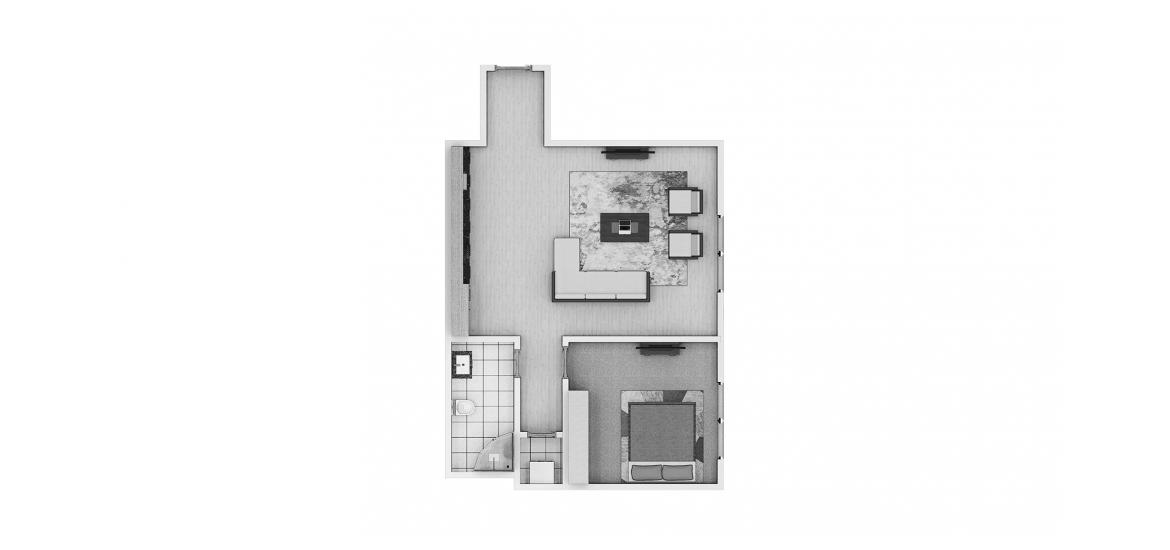Floor plan «1BR 64SQM», 1 bedroom in BREEZE
